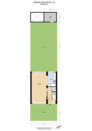 Floorplan - Herman Gorterhof 130, 1422 JT Uithoorn